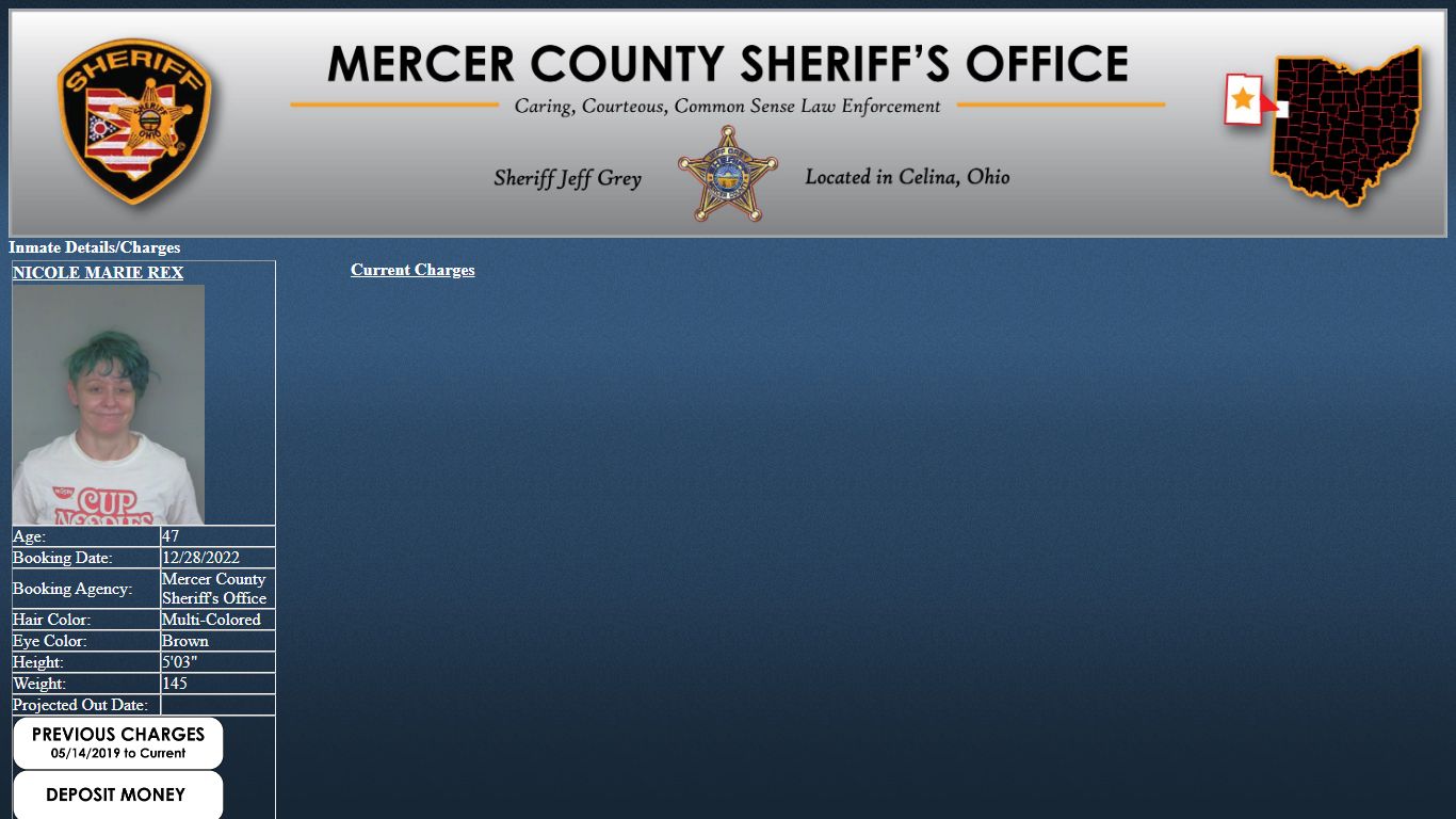 Mercer County Sheriff's Office Jail Inmate Search